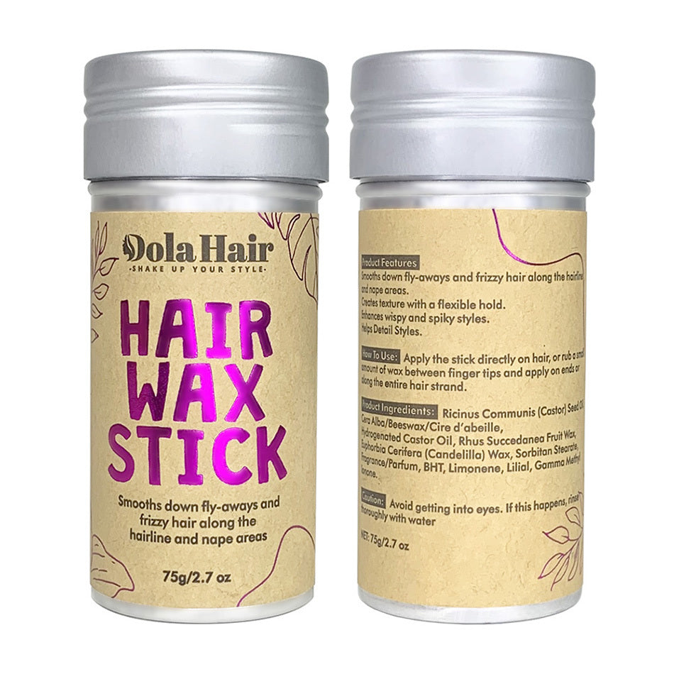 Non-Greasy Hair Wax Stick for Smooth Wigs and Flyaways - Slick Stick for Kids and Frizz-Free Styling - Pomade Stick for Edge Control and Hair Care