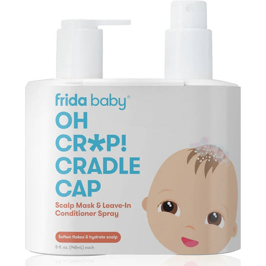FridaBaby Oh Cr*p Cradle Cap | Flake Fixer Scalp Spray + Scalp Mask Duo