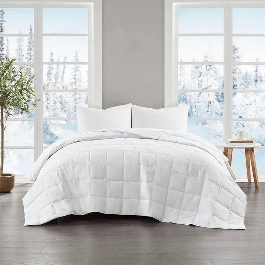 Goose Feather and Down Filling All Seasons Blanket White TN51-0485