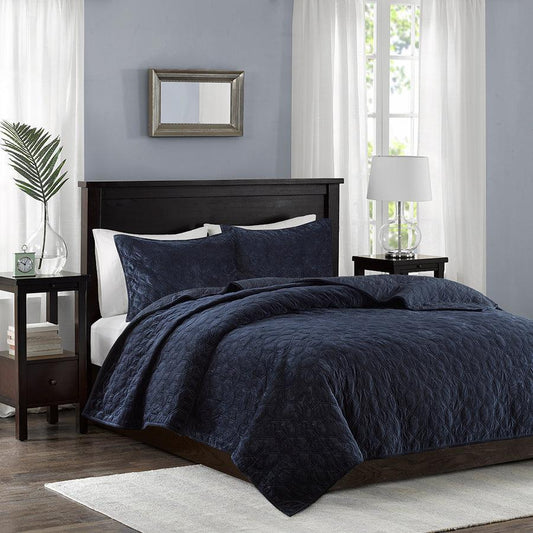 Harper Full/Queen Coverlet & Bedspread Navy