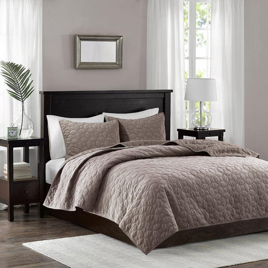 Harper Full/Queen Coverlet & Bedspread Taupe