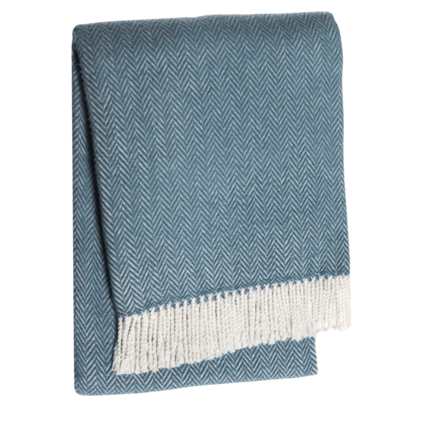 Herringbone Plush Fringed Throw - Throw Blankets - The Well Appointed House