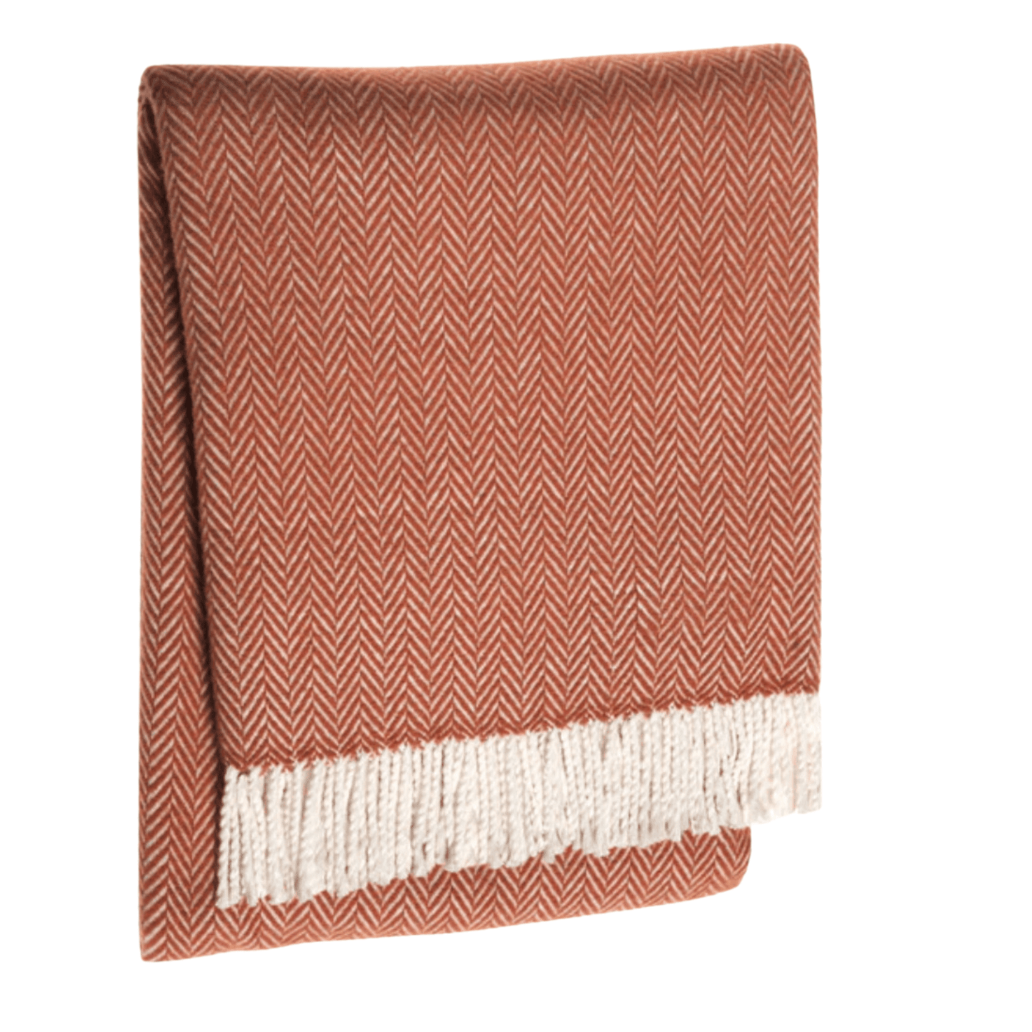 Herringbone Plush Fringed Throw - Throw Blankets - The Well Appointed House