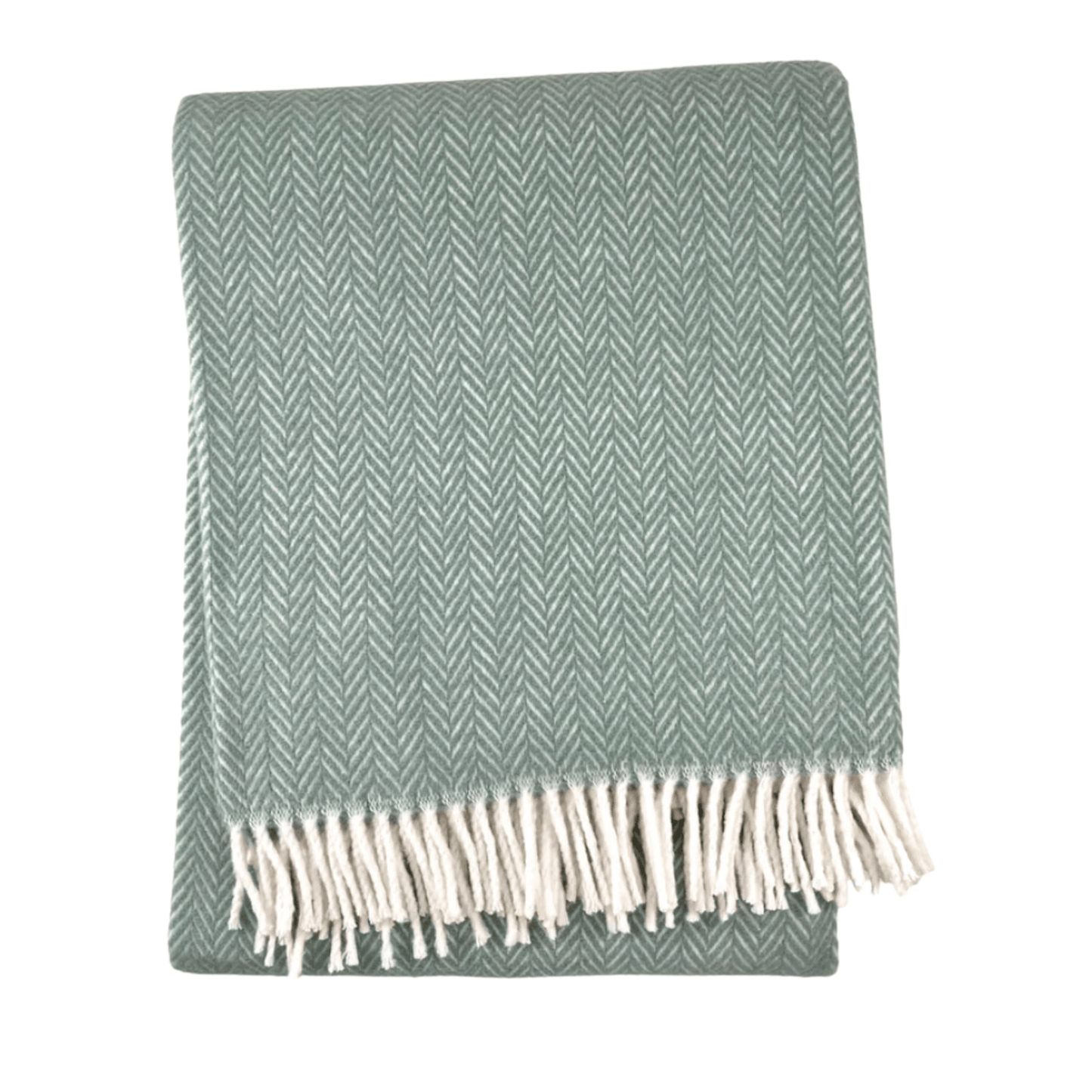 Herringbone Plush Fringed Throw - Throw Blankets - The Well Appointed House