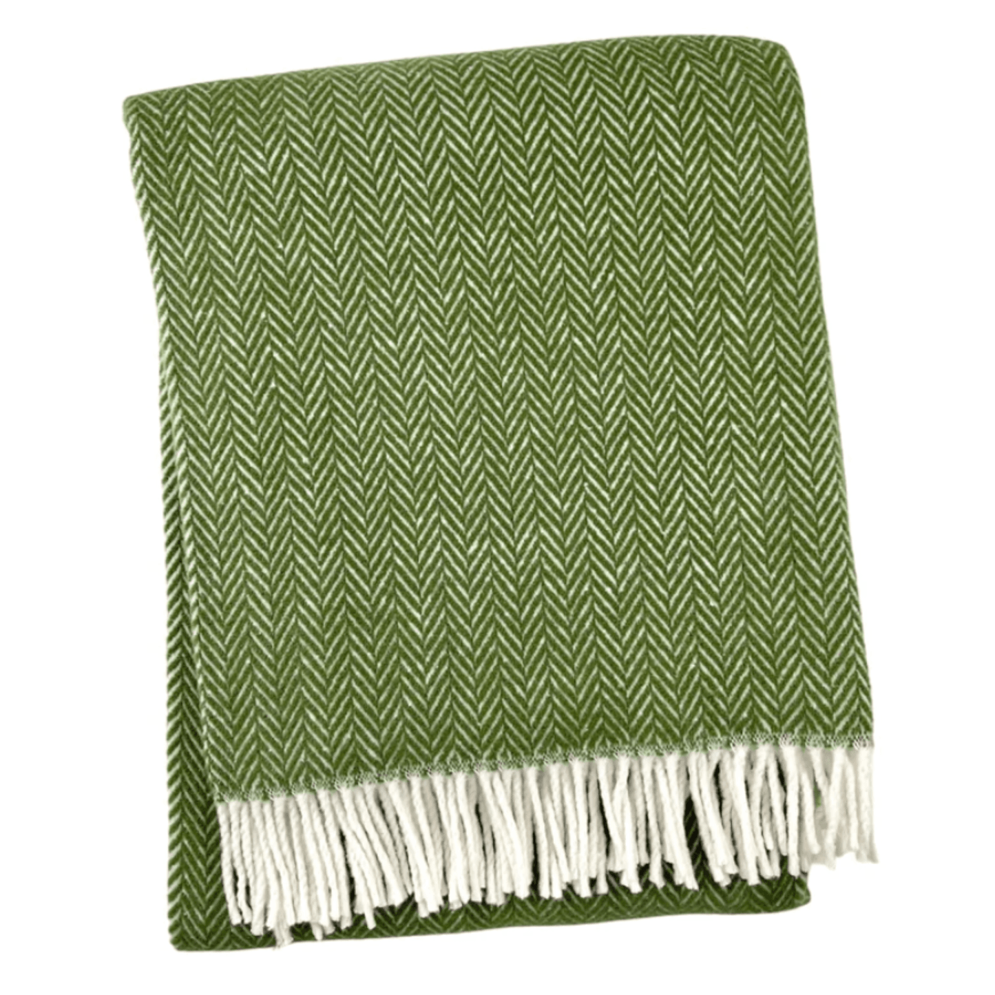 Herringbone Plush Fringed Throw - Throw Blankets - The Well Appointed House