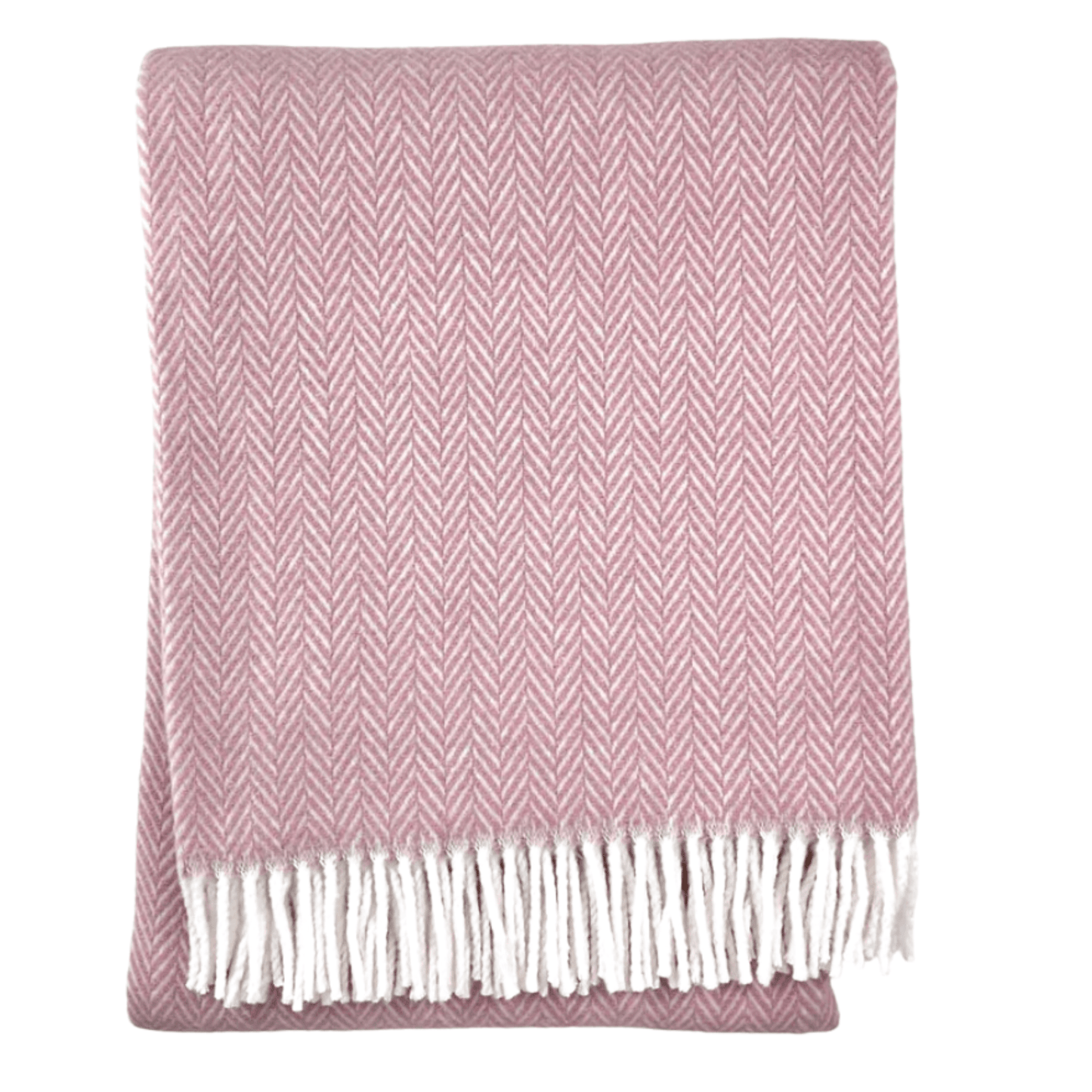 Herringbone Plush Fringed Throw - Throw Blankets - The Well Appointed House