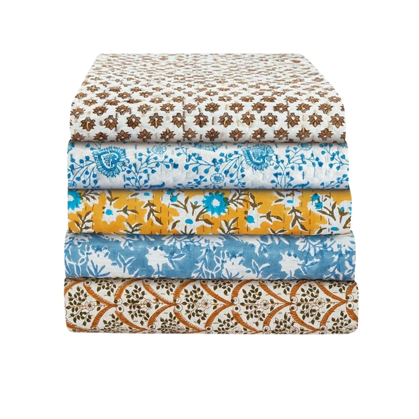 Kaemon Blue & White Throw Blanket