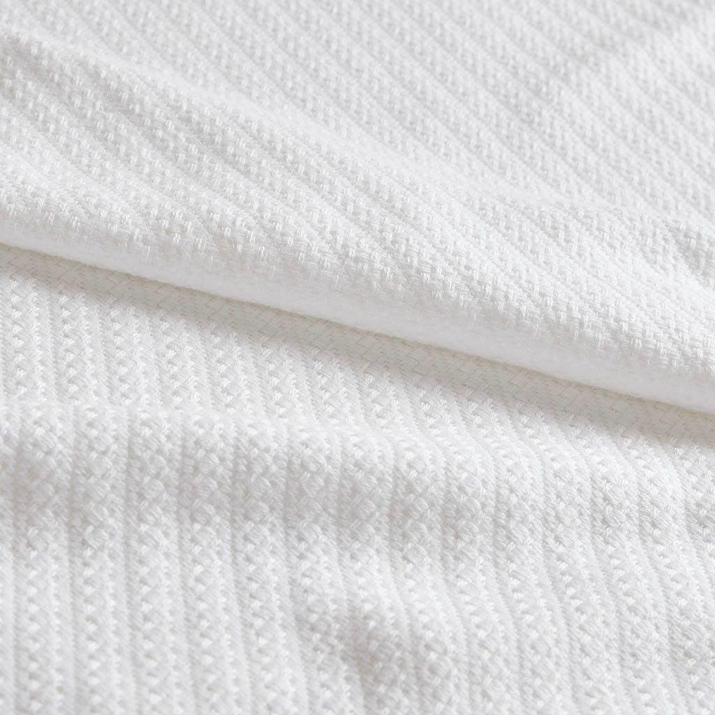 Liquid Cotton Full | Queen Blanket White