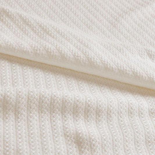Liquid Cotton King Blanket Ivory