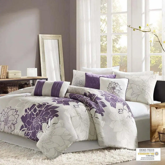 Lola Queen Transitional Comforter Set Purple