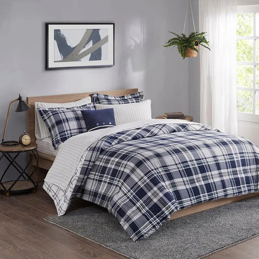 Patrick King Reversible Complete Bedding Set Navy