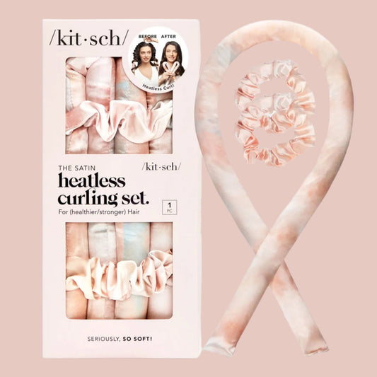 Satin Heatless Curlers | Sunset