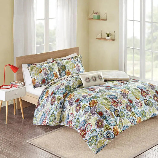 Tamil King/California King Comforter Set Multicolor