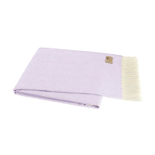 Lilac Italian Herringbone Throw