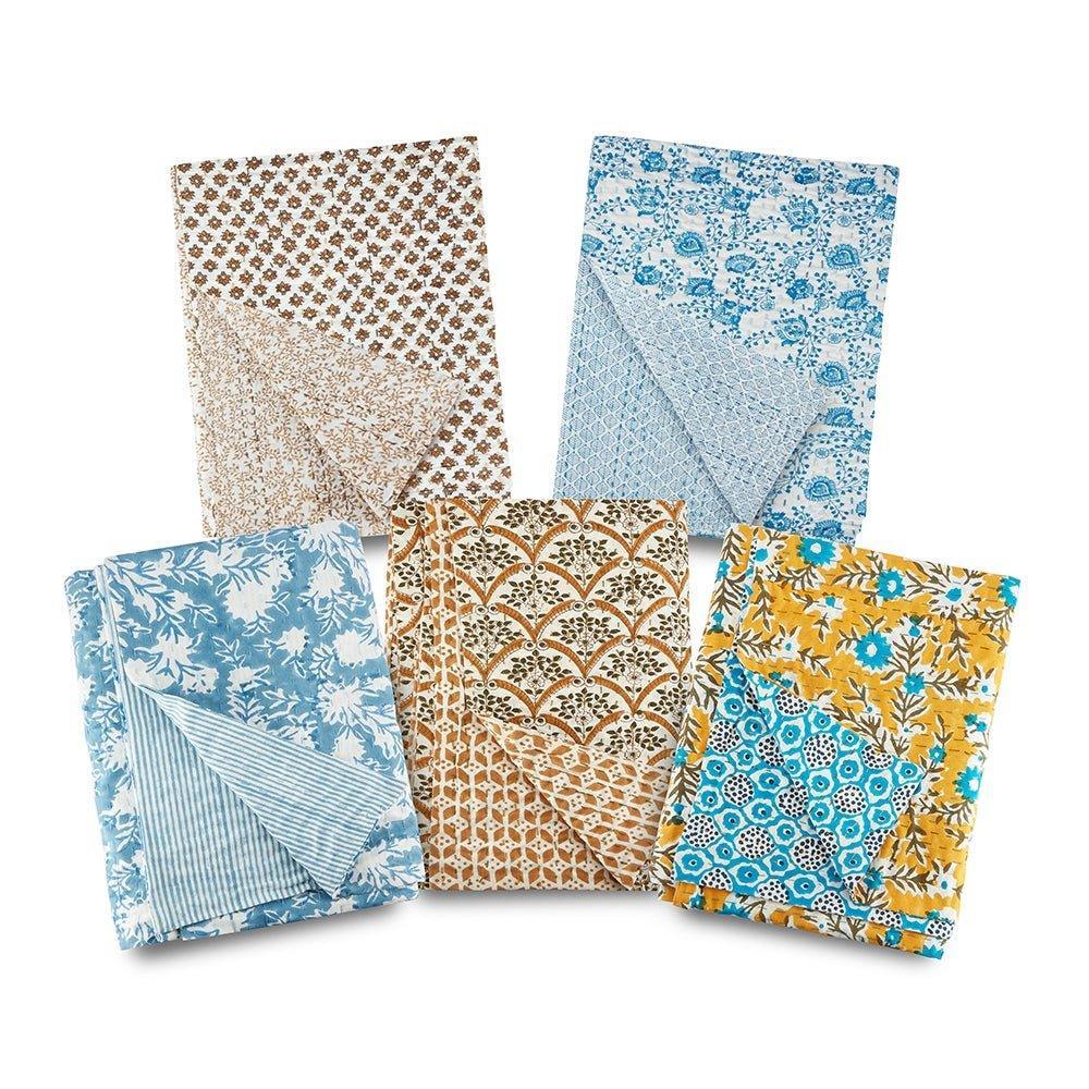 Wild Ginger Brown & White Throw Blanket