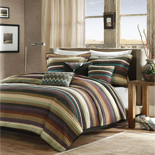 Yosemite Full/Queen Reversible Coverlet Set Multicolor